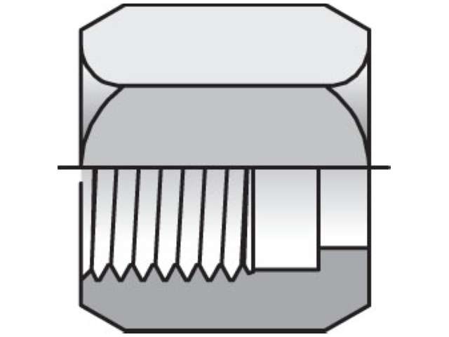 6 BTX-SS Triple-Lok - Nut 37° Flare 6 BTX-SS Triple-Lok 37° Nut, Sleeve, Locknut BTX