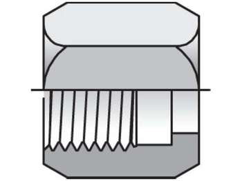 6 BTX-SS Triple-Lok - Nut 37° Flare 6 BTX-SS Triple-Lok 37° Nut, Sleeve, Locknut BTX